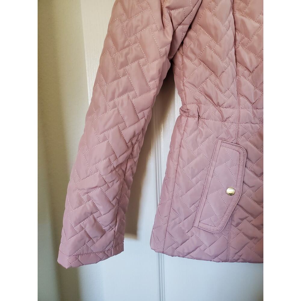 Cole Haan Blush Pink Quilted Jacket Coat NWT, Size XS - Picture 7 of 14